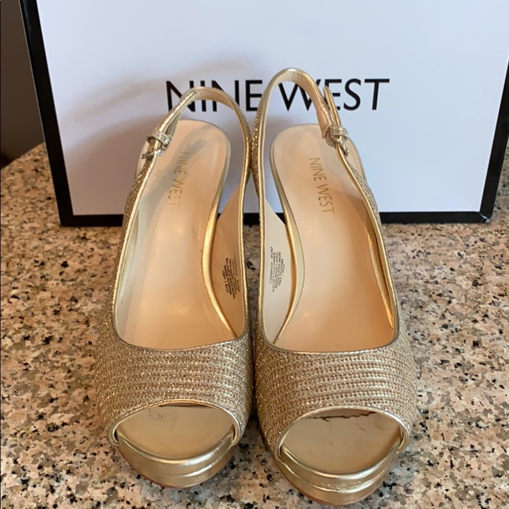 Nine West Gold Heels